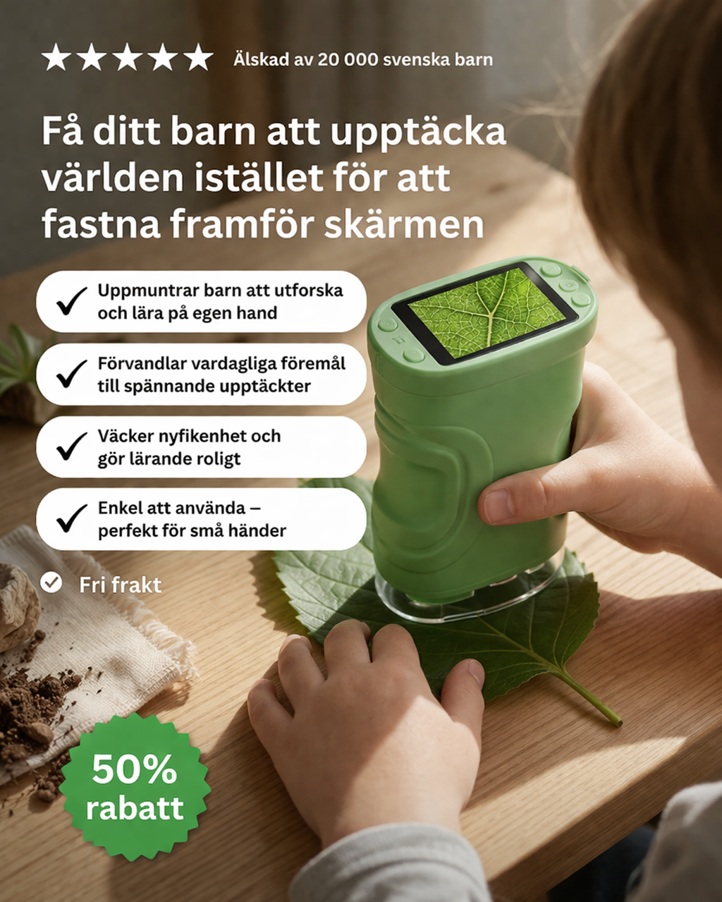 Upptäckarmikroskop™ - Upptäck en helt ny värld i varje detalj