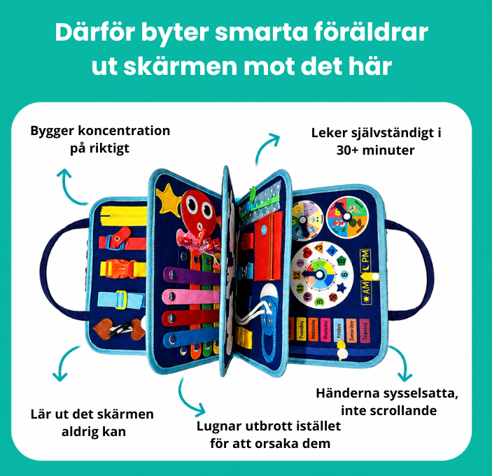 Lilla Barnpysselboken™ - Skärmfri lek som håller barnet stilla